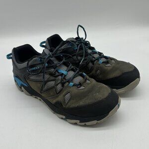 Merrell All Out Blaze 2 Gray & Blue Outdoor Sport Hiking Shoes - Men's Size 11